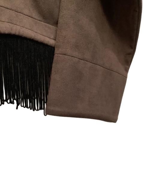 SASQUATCHfabrix.（サスクワッチファブリックス）SASQUATCHfabrix. (サスクワッチファブリックス) フリンジカットソー ブラウン サイズ:Ｍの古着・服飾アイテム