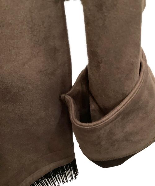 SASQUATCHfabrix.（サスクワッチファブリックス）SASQUATCHfabrix. (サスクワッチファブリックス) フリンジカットソー ブラウン サイズ:Ｍの古着・服飾アイテム