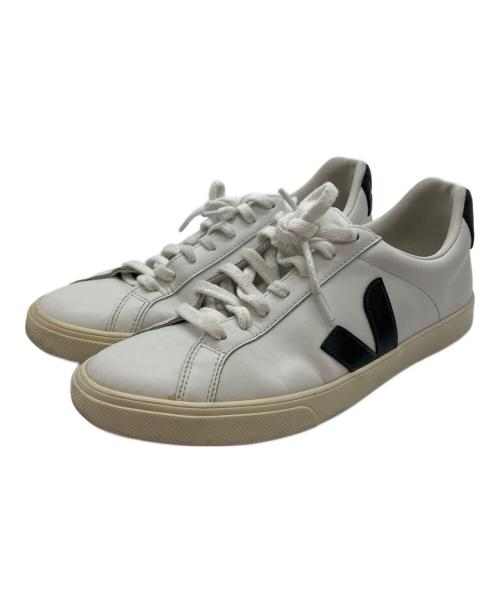 VEJA（ヴェジャ）VEJA (ヴェジャ) CAMPO CHROMEFREE レザースニーカー ホワイト×ブラック サイズ:25.5cmの古着・服飾アイテム