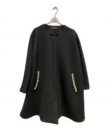 Secret Trophy（シークレットトロフィー）の古着「パールボンディングコート」｜ブラック