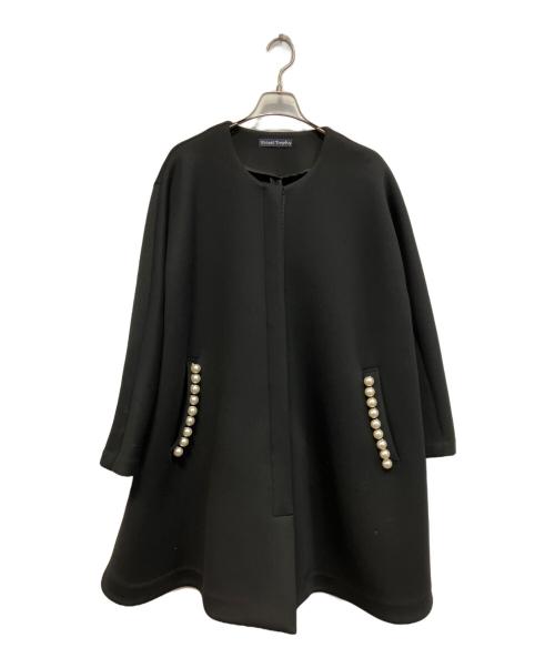 Secret Trophy（シークレットトロフィー）Secret Trophy (シークレットトロフィー) パールボンディングコート ブラック サイズ:38の古着・服飾アイテム