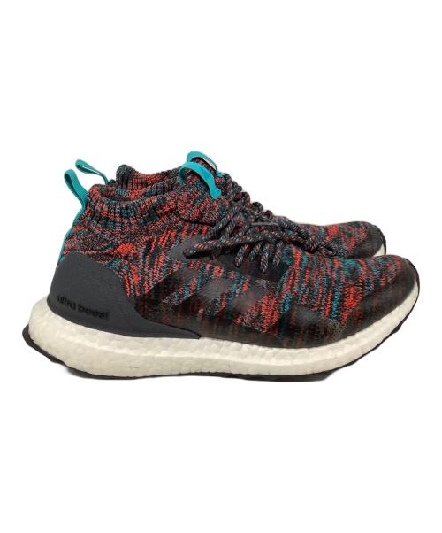 adidas（アディダス）adidas (アディダス) ULTRA BOOST MID レッド×ブルー サイズ:25ｃｍの古着・服飾アイテム