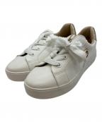 MICHAEL KORSマイケル・コース）の古着「ジョーダン オードリー スニーカー」｜ホワイト×ゴールド