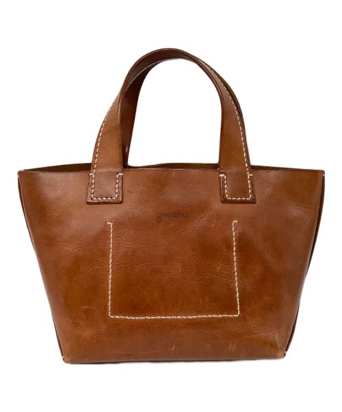 genten（ゲンテン）genten (ゲンテン) ハンドバッグ ブラウンの古着・服飾アイテム