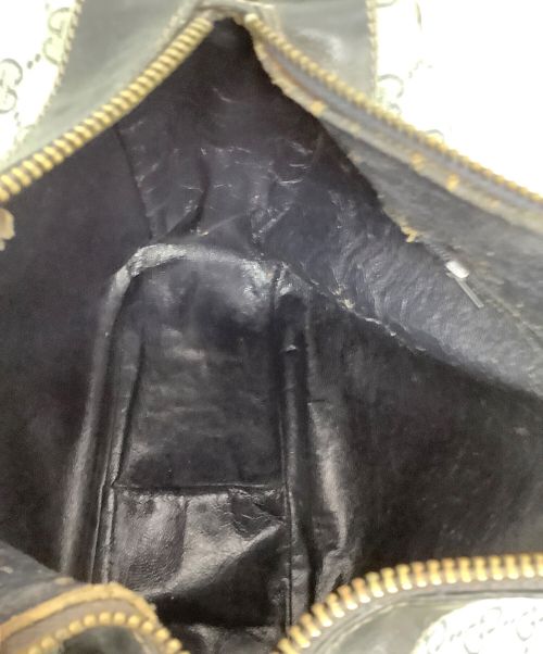 GUCCI（グッチ）GUCCI (グッチ) ショルダーバッグ ベージュ×ネイビーの古着・服飾アイテム