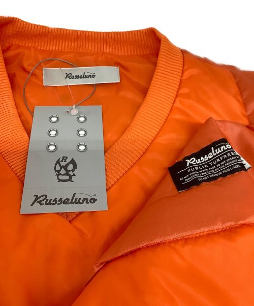 RUSSELUNO（ラッセルノ）RUSSELUNO (ラッセルノ) CUSTOM V-NECK BLOUSON オレンジ サイズ:6の古着・服飾アイテム