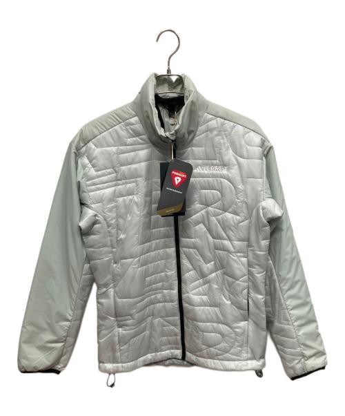 adidas（アディダス）adidas (アディダス) インサレーション パデッドジャケット ライトグレー サイズ:Mの古着・服飾アイテム