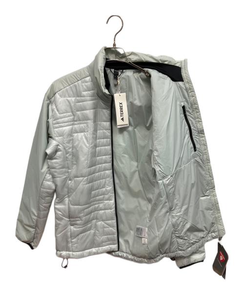 adidas（アディダス）adidas (アディダス) インサレーション パデッドジャケット ライトグレー サイズ:Mの古着・服飾アイテム