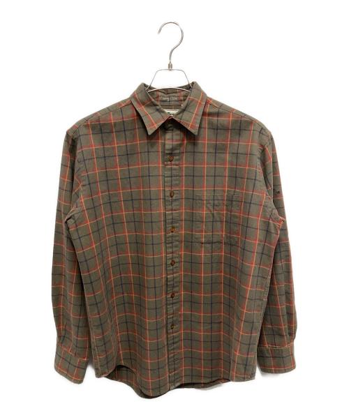 L.L.Bean（エルエルビーン）L.L.Bean (エルエルビーン) 80'sチェックシャツ ブラウン サイズ:Mの古着・服飾アイテム