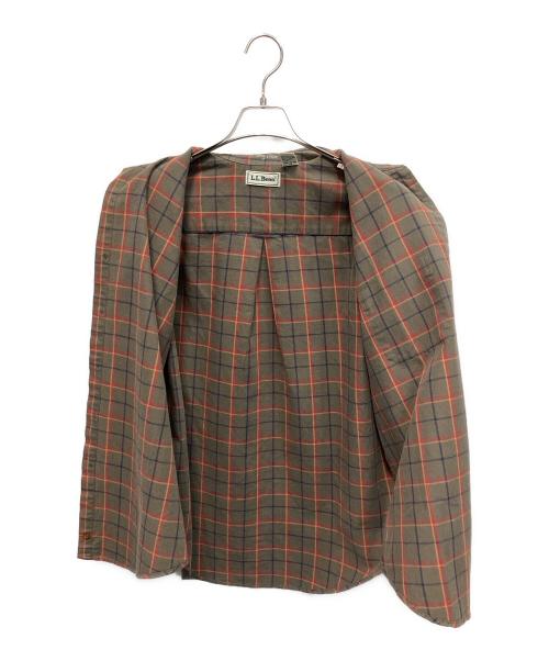 L.L.Bean（エルエルビーン）L.L.Bean (エルエルビーン) 80'sチェックシャツ ブラウン サイズ:Mの古着・服飾アイテム