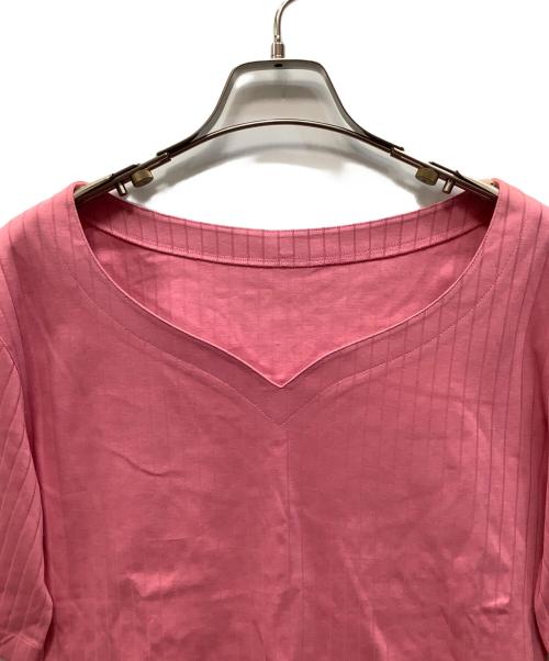 Christian Dior（クリスチャン ディオール）Christian Dior (クリスチャン ディオール) リブカットソー ピンク サイズ:S 未使用品の古着・服飾アイテム