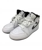 NIKEナイキ）の古着「AIR JORDAN 1 MID」｜ホワイト×ブラック