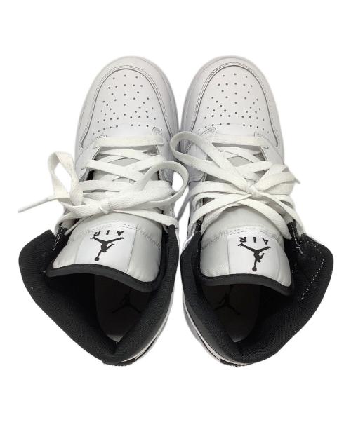 NIKE（ナイキ）NIKE (ナイキ) AIR JORDAN 1 MID ホワイト×ブラック サイズ:23.5ｃｍの古着・服飾アイテム