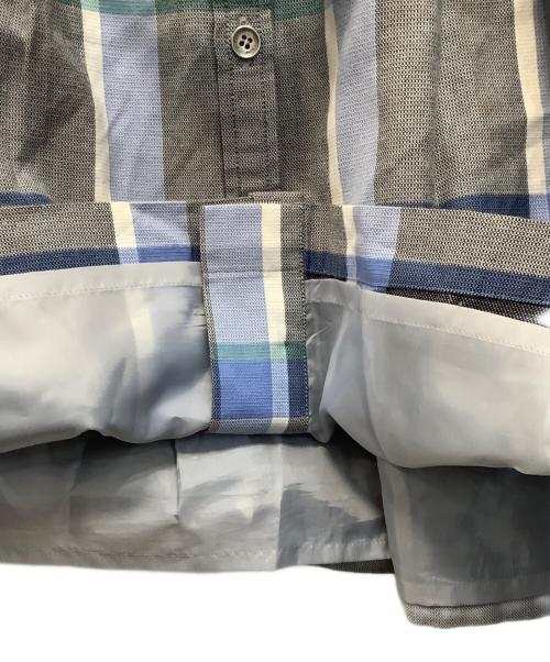 BURBERRY BLUE LABEL（バーバリー ブルー レーベル）BURBERRY BLUE LABEL (バーバリーブルーレーベル) ノースリーブワンピース グレー×ブルー サイズ:36の古着・服飾アイテム