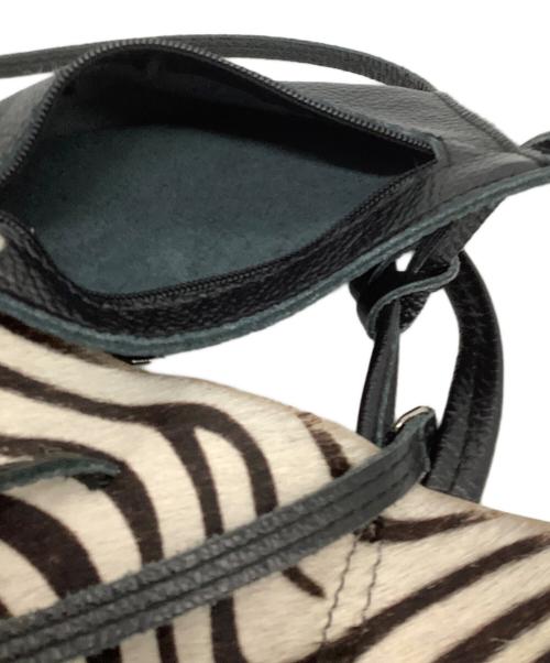 MARLON（マロン）MARLON (マロン) ショルダーバッグ ベージュ×ブラックの古着・服飾アイテム