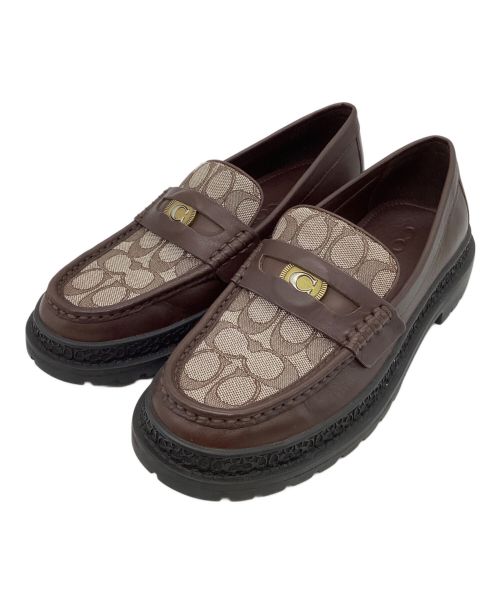 COACH（コーチ）COACH (コーチ) ローファー ブラウン サイズ:25ｃｍ（ＵＳ7.5）の古着・服飾アイテム