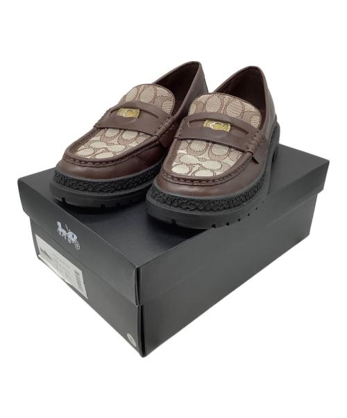 COACH（コーチ）COACH (コーチ) ローファー ブラウン サイズ:25ｃｍ（ＵＳ7.5）の古着・服飾アイテム