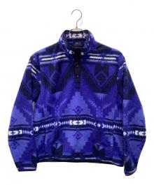 POLO RALPH LAUREN（ポロ・ラルフローレン）の古着「ハーフスナップフリースプルオーバー」｜ブルー