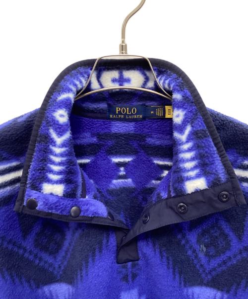POLO RALPH LAUREN（ポロ・ラルフローレン）POLO RALPH LAUREN (ポロ・ラルフローレン) ハーフスナップフリースプルオーバー ブルー サイズ:Ｍの古着・服飾アイテム