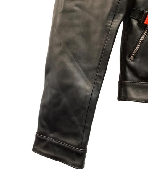 Plus Que Ma Vie（Plus Que Ma Vie）Plus Que Ma Vie (Plus Que Ma Vie) ダブルライダースジャケット ブラック サイズ:48 未使用品の古着・服飾アイテム