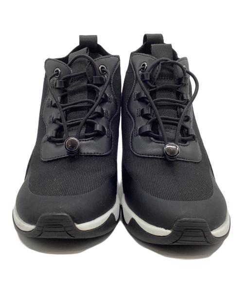 +DIANA（プラスダイアナ）+DIANA (プラスダイアナ) ウェッジソールスニーカー ブラック サイズ:23.5ｃｍの古着・服飾アイテム