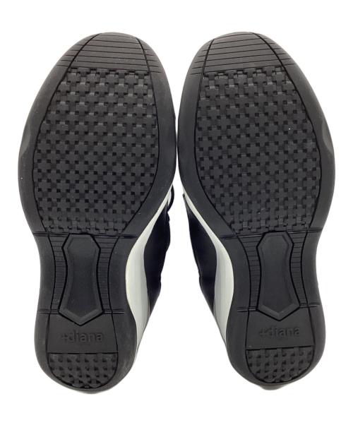 +DIANA（プラスダイアナ）+DIANA (プラスダイアナ) ウェッジソールスニーカー ブラック サイズ:23.5ｃｍの古着・服飾アイテム