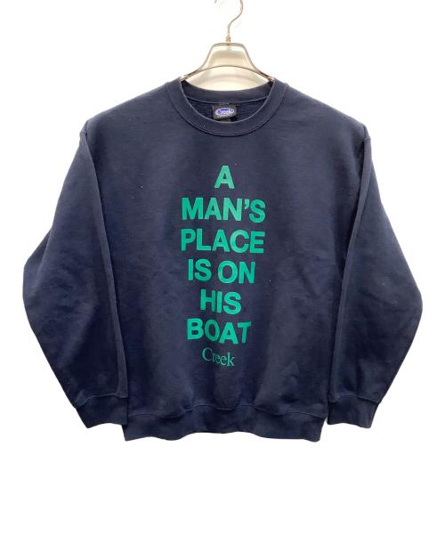 Creek Angler's Device（クリークアングラーズデヴァイス）Creek Angler's Device (クリークアングラーズデヴァイス) スウェット ネイビー サイズ:Ｌの古着・服飾アイテム