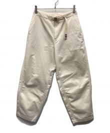 THE NORTHFACE PURPLELABEL（ザ・ノースフェイス パープルレーベル）の古着「Stretch Twill Wide Tapered Pants」｜アイボリー
