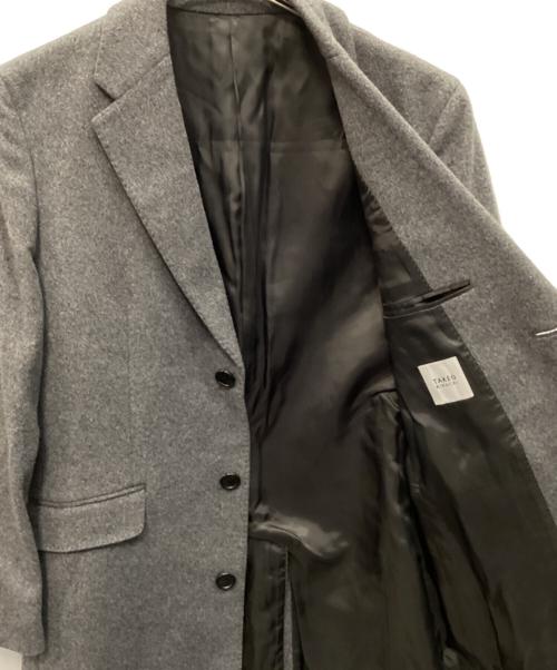 TAKEO KIKUCHI（タケオキクチ）TAKEO KIKUCHI (タケオキクチ) ウールカシミヤブレンドチェスターコート グレー サイズ:1の古着・服飾アイテム