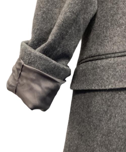 TAKEO KIKUCHI（タケオキクチ）TAKEO KIKUCHI (タケオキクチ) ウールカシミヤブレンドチェスターコート グレー サイズ:1の古着・服飾アイテム