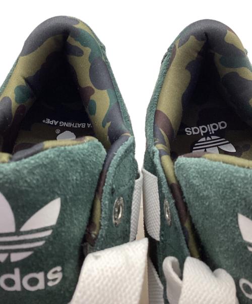 adidas Originals（アディダスオリジナル）adidas Originals (アディダスオリジナル) A BATHING APE (アベイシングエイプ) スニーカー グリーン サイズ:28ｃｍの古着・服飾アイテム