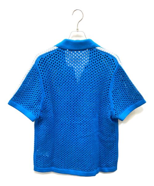 adidas（アディダス）adidas (アディダス) CLOT (クロット) CROCHET POLO BRBLUE ブルー サイズ:ＸＬの古着・服飾アイテム