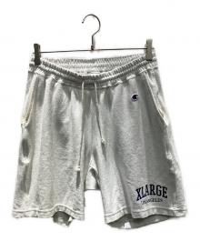 Champion×X-LARGE（チャンピオン×エクストララージ）の古着「リバースウィーブショートパンツ」｜アイボリー