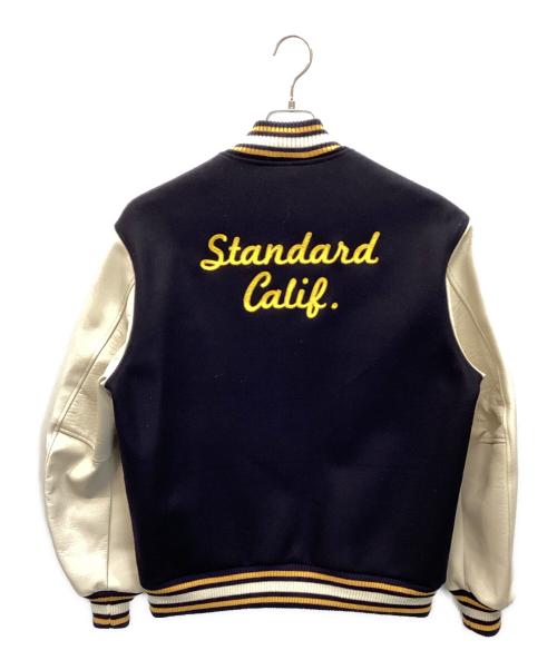 STANDARD CALIFORNIA（スタンダードカリフォルニア）STANDARD CALIFORNIA (スタンダードカリフォルニア) スタジャン ネイビー×ベージュ サイズ:ＸＬの古着・服飾アイテム