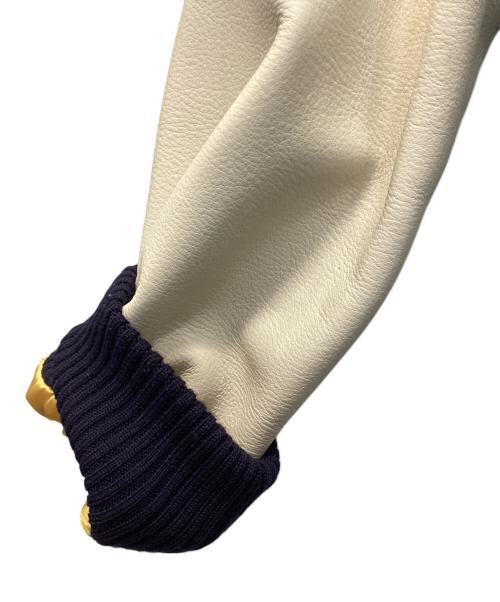 STANDARD CALIFORNIA（スタンダードカリフォルニア）STANDARD CALIFORNIA (スタンダードカリフォルニア) スタジャン ネイビー×ベージュ サイズ:ＸＬの古着・服飾アイテム