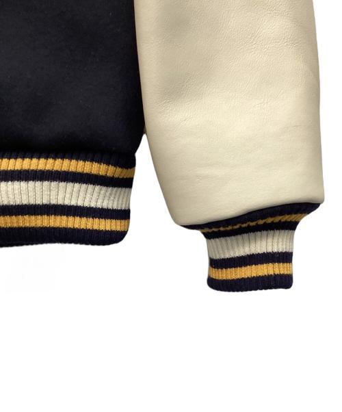 STANDARD CALIFORNIA（スタンダードカリフォルニア）STANDARD CALIFORNIA (スタンダードカリフォルニア) スタジャン ネイビー×ベージュ サイズ:ＸＬの古着・服飾アイテム