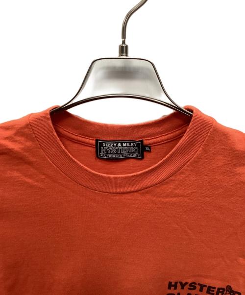 Hysteric Glamour（ヒステリックグラマー）Hysteric Glamour (ヒステリックグラマー) ロングスリーブTシャツ オレンジ サイズ:ＸＬの古着・服飾アイテム