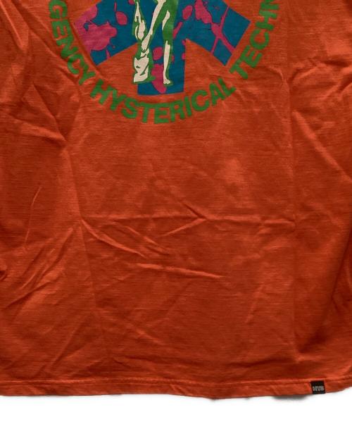 Hysteric Glamour（ヒステリックグラマー）Hysteric Glamour (ヒステリックグラマー) ロングスリーブTシャツ オレンジ サイズ:ＸＬの古着・服飾アイテム