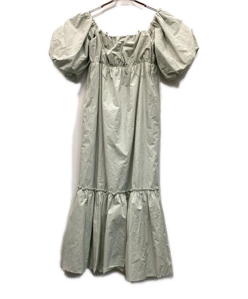 La boutique BonBon（ラブティックボンボン）La boutique BonBon (ラブティックボンボン) 3WAYボリュームスリーブワンピース グリーン サイズ:Ｍの古着・服飾アイテム