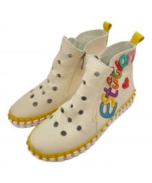 estacion（エスタシオ）の古着「パンチングブーツ」｜ベージュ