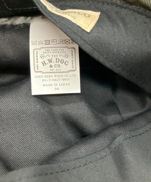 THE H.W.DOG&CO（ザエイチダブリュードッグアンドコー）THE H.W.DOG&CO (ザエイチダブリュードッグアンドコー) DOWN BRIM HAT バケットハット カーキ サイズ:36の古着・服飾アイテム