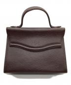 Yves Saint Laurentイヴサンローラン）の古着「レザーハンドバッグ」｜ブラウン