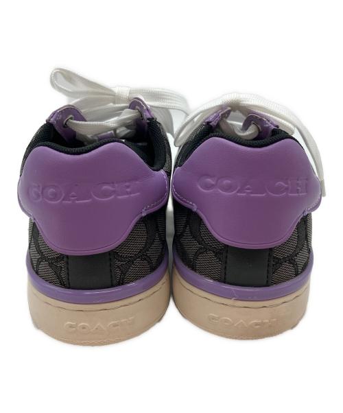 COACH（コーチ）COACH (コーチ) COACH(コーチ)スニーカー ブラック×パープル サイズ:24.5㎝の古着・服飾アイテム