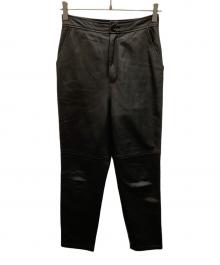 Curensology（カレンソロジー）の古着「ラムレザーパンツ」｜ブラック