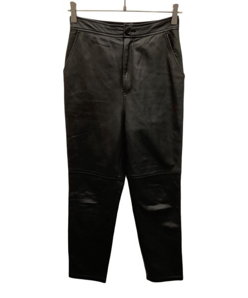 Curensology（カレンソロジー）Curensology (カレンソロジー) ラムレザーパンツ ブラック サイズ:36の古着・服飾アイテム