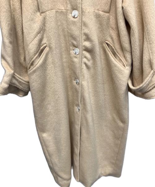 AERMA（エリマ）AERMA (エリマ) stand design over long wool coat ウールコート ブラウン サイズ:Freeの古着・服飾アイテム