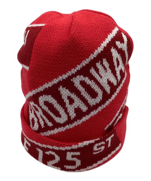 SUPREME（シュプリーム）SUPREME (シュプリーム) Street Signs Beanie レッドの古着・服飾アイテム