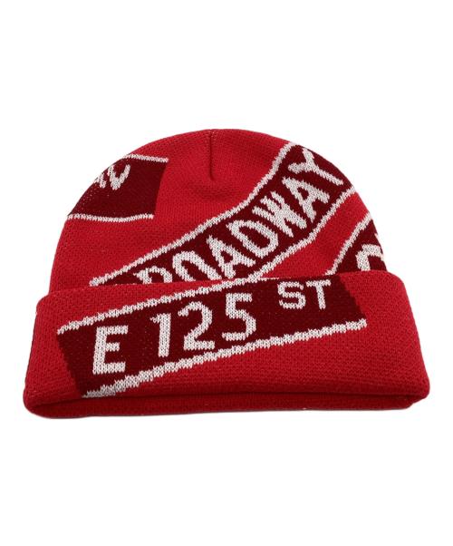SUPREME（シュプリーム）SUPREME (シュプリーム) Street Signs Beanie レッドの古着・服飾アイテム