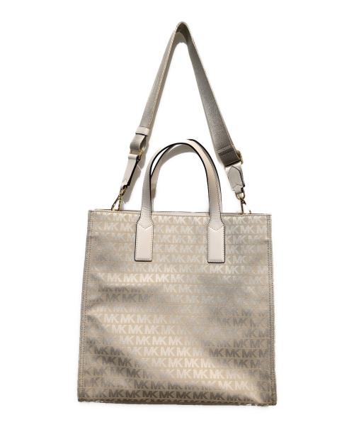 MICHAEL KORS（マイケル・コース）MICHAEL KORS (マイケルコース) 2WAYショルダーバッグ ベージュの古着・服飾アイテム