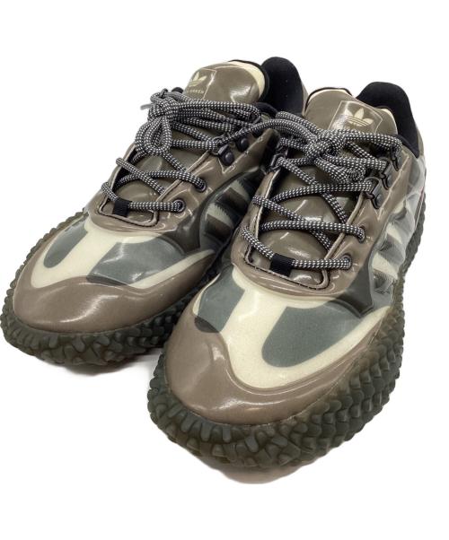 adidas Originals（アディダスオリジナル）adidas Originals (アディダスオリジナル) スニーカー グリーン×ブラウン サイズ:25cmの古着・服飾アイテム